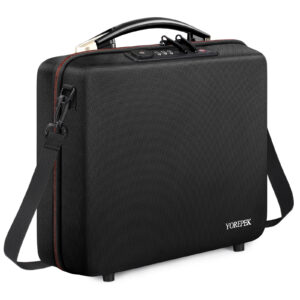 YOREPEK Case for Starlink Mini, Travel Carrying Case for Starlink Mini with Lock, Waterproof Shockproof Bag for Star Link Accessories with Shoulder Strap, Plastic Feet, Travel Bag for Camping and RV