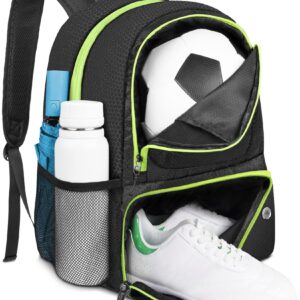 YOREPEK Soccer Backpack, Lightweight Soccer Bag with Ball Holder, Sport Equipment Bags Fit Basketball Volleyball Training
