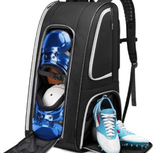 YOREPEK Football Bag Backpack for Youth with Shoe Pocket for Training Day | Football Equipment Bag Fits All Gear, Insulated Pocket, Padded Straps for Comfortable Carry, Players Practice Game Day
