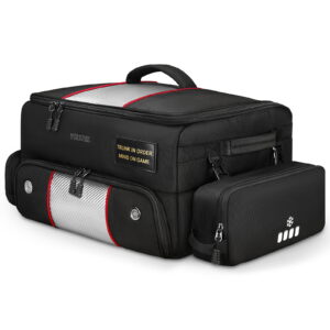 YOREPEK Upgraded Golf Trunk Organizer with Removable Insulated Pouch Golf Gifts for Men, Golf Organizer with Dust-Proof Protective Layer, Multi-Compartment fit 2 Pairs of Shoes, Golfing Stuff